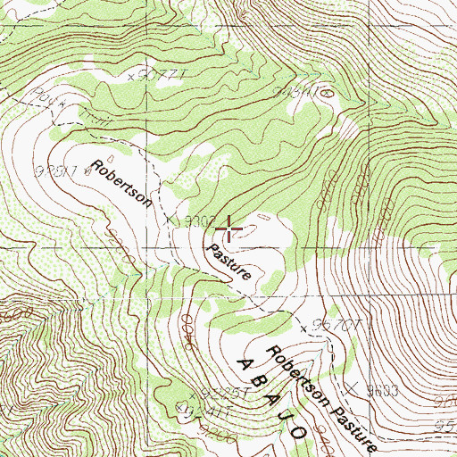 Topographic Map of Robertson Pasture, UT