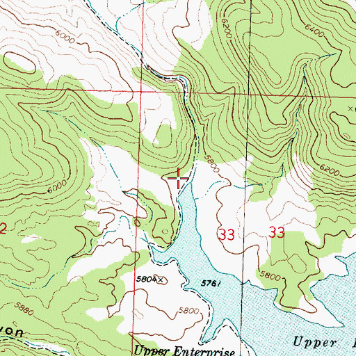 Topographic Map of Rock Canyon, UT