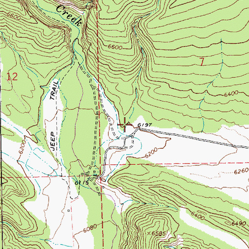Topographic Map of Rock Canyon, UT