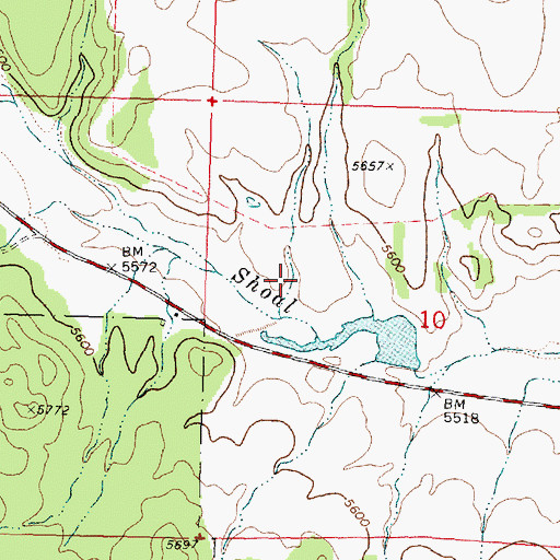 Topographic Map of Rock Canyon, UT