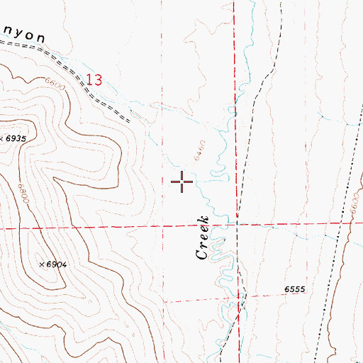 Topographic Map of Rock Canyon, UT