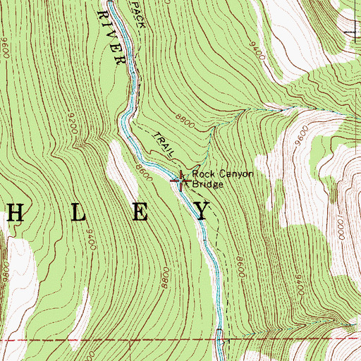 Topographic Map of Rock Canyon, UT