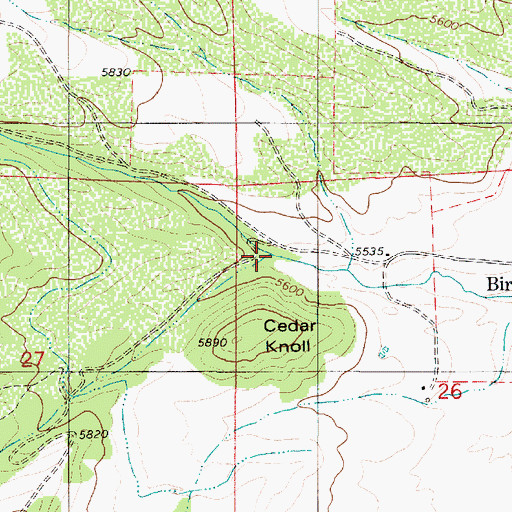 Topographic Map of Rock Hill Hollow, UT