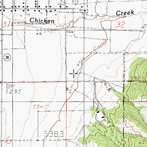 Topographic Map of Rock Hollow, UT