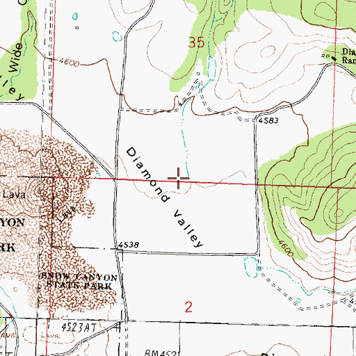 Topographic Map of Rock Hollow Wash, UT