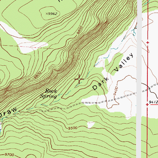 Topographic Map of Rock Spring Draw, UT