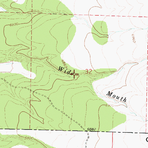 Topographic Map of Rocky Canyon, UT