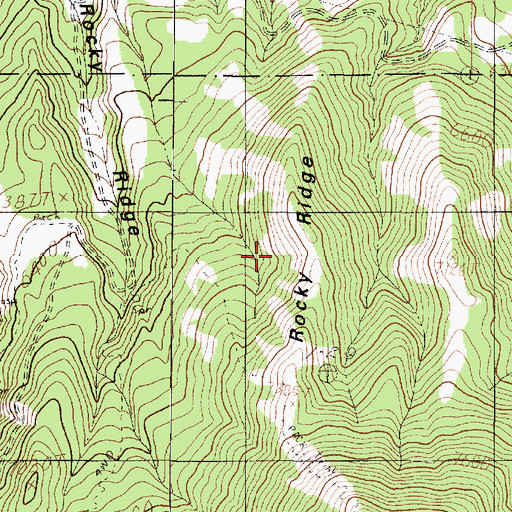 Topographic Map of Rocky Ridge, UT