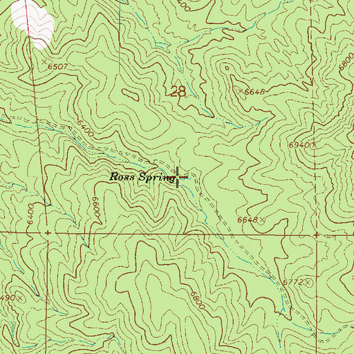 Topographic Map of Ross Spring, UT