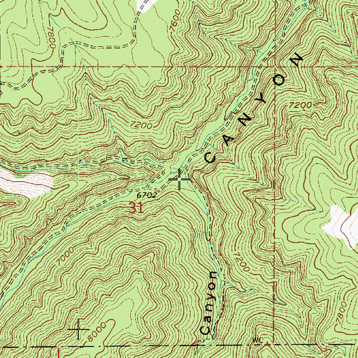 Topographic Map of Rough Canyon, UT
