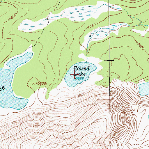 Topographic Map of Round Lake, UT