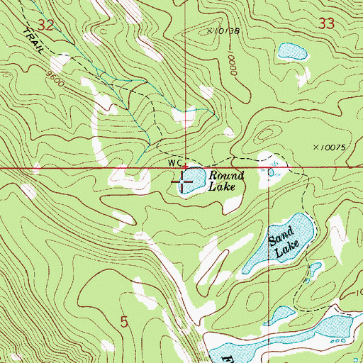 Topographic Map of Round Lake, UT