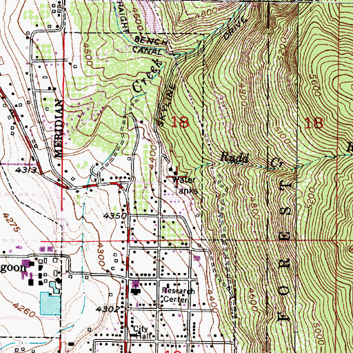 Topographic Map of Rudd Creek, UT