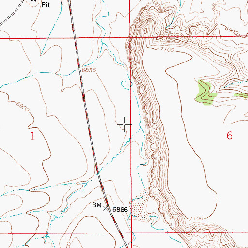 Topographic Map of Sage Creek, UT