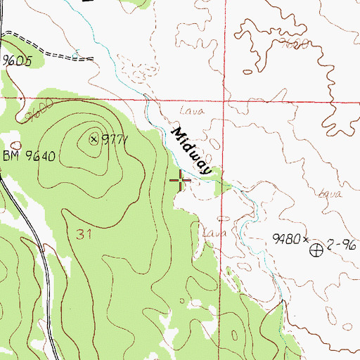 Topographic Map of Sage Valley, UT