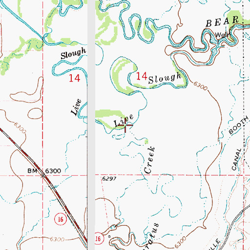 Topographic Map of Saleratus Creek, UT