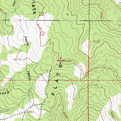 Topographic Map of Salina Flats, UT