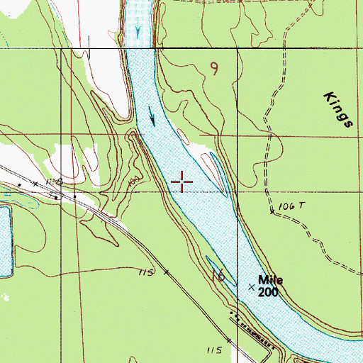 Topographic Map of Cade Bar, AL