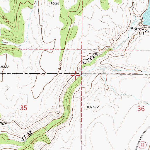 Topographic Map of Salt Gulch, UT