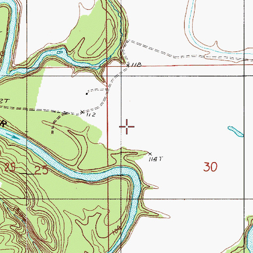 Topographic Map of Cahaba River Public Use Area, AL