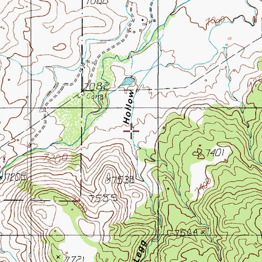 Topographic Map of Sam Legg Hollow, UT