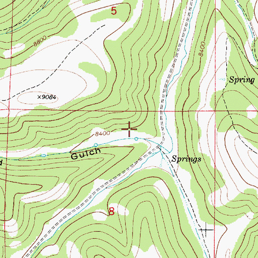 Topographic Map of Sand Gulch, UT