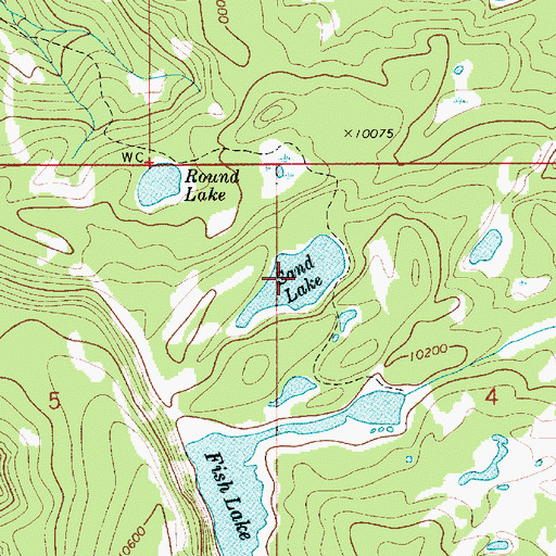 Topographic Map of Sand Lake, UT