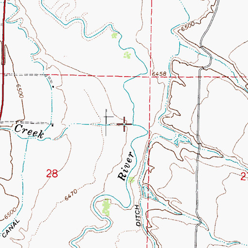 Topographic Map of Sandy Creek, UT