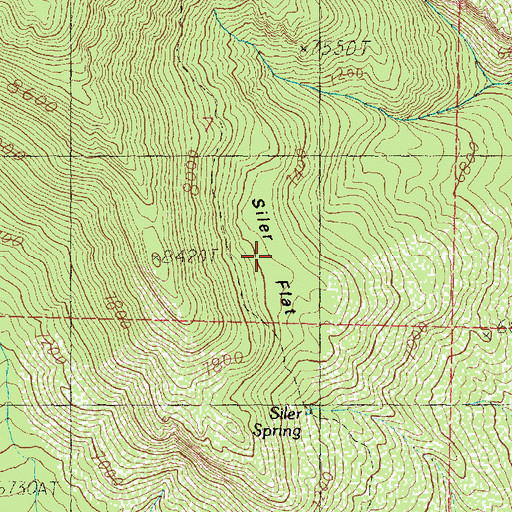 Topographic Map of Syler Flat, UT