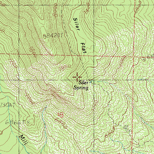 Topographic Map of Syler Spring, UT
