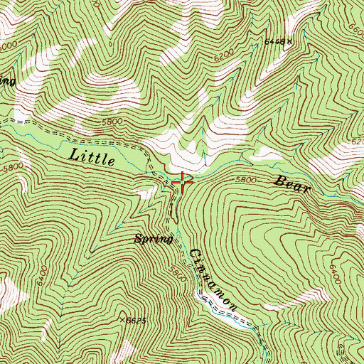Topographic Map of Scare Canyon, UT