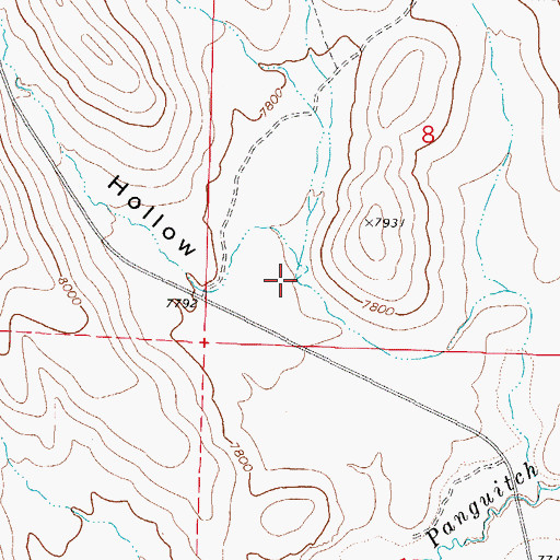 Topographic Map of Schumake Hollow, UT