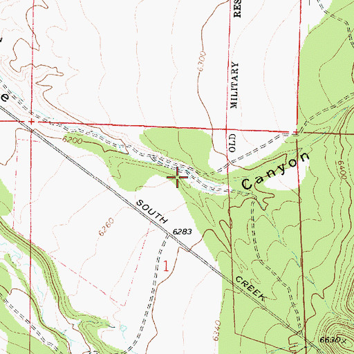 Topographic Map of Scrabble Canyon, UT