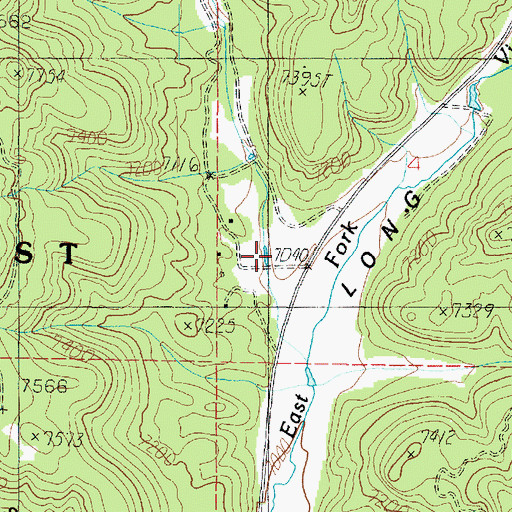 Topographic Map of Seaman Canyon, UT