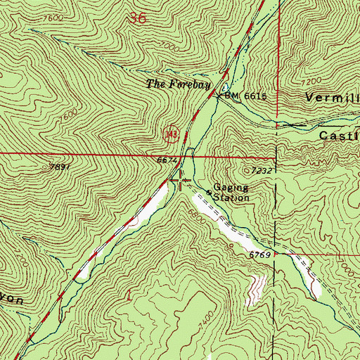 Topographic Map of Second Left Hand Canyon, UT