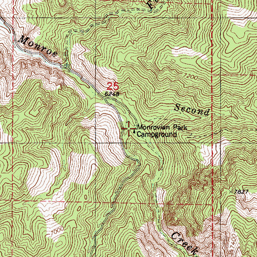 Topographic Map of Second Lefthand Fork, UT