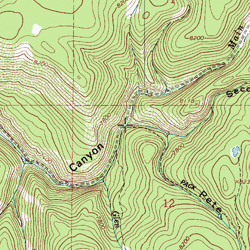 Topographic Map of Second Set, UT