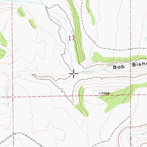 Topographic Map of Second Water Canyon, UT