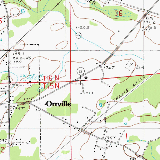 Topographic Map of Church of the Immaculate Conception, AL