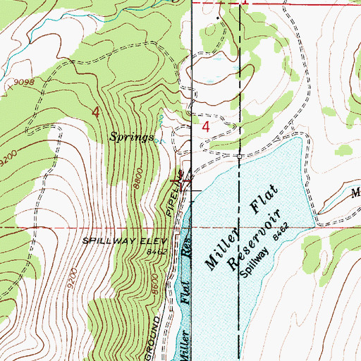 Topographic Map of Seeley Ranch, UT