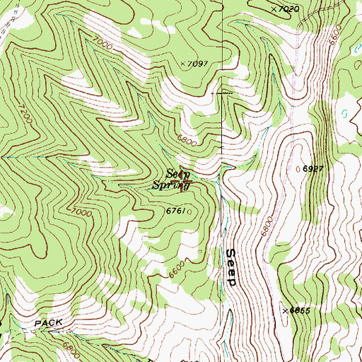 Topographic Map of Seep Spring, UT