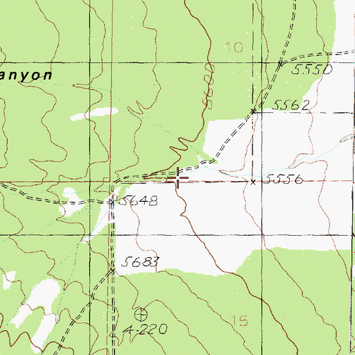 Topographic Map of Settlement Canyon, UT