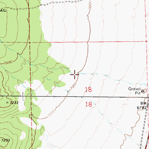 Topographic Map of Shaffers Canyon, UT