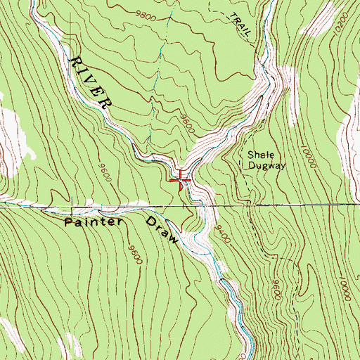 Topographic Map of Shale Creek, UT