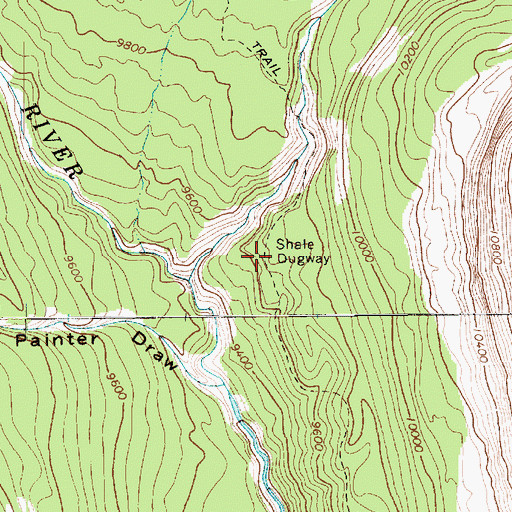 Topographic Map of Shale Dugway, UT
