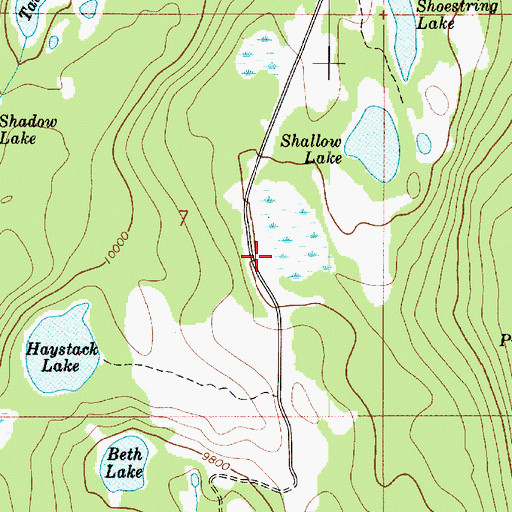Topographic Map of Shallow Lake, UT