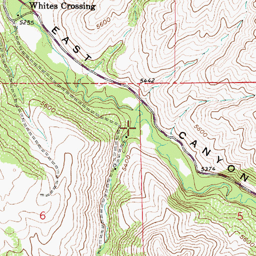 Topographic Map of Sheep Canyon, UT