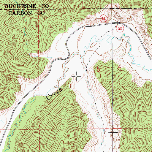 Topographic Map of Sheep Canyon, UT
