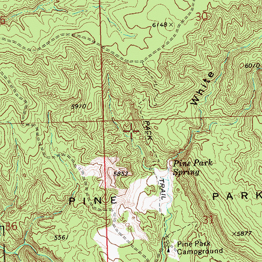 Topographic Map of Sheep Corral Canyon, UT