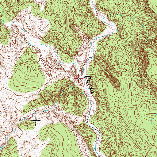 Topographic Map of Sheep Creek, UT